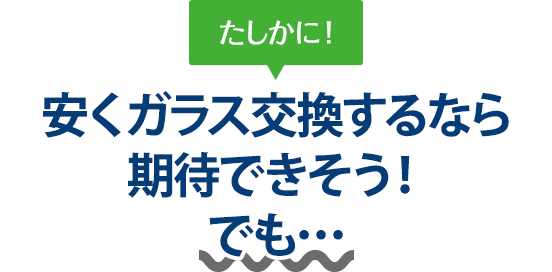 たしかに！ 安くガラス交換するならbuvLABO和歌山自動車ガラス店さんは期待できそう！でも…